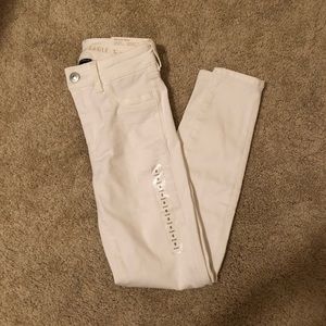 American Eagle White Jegging size 0 short NWT